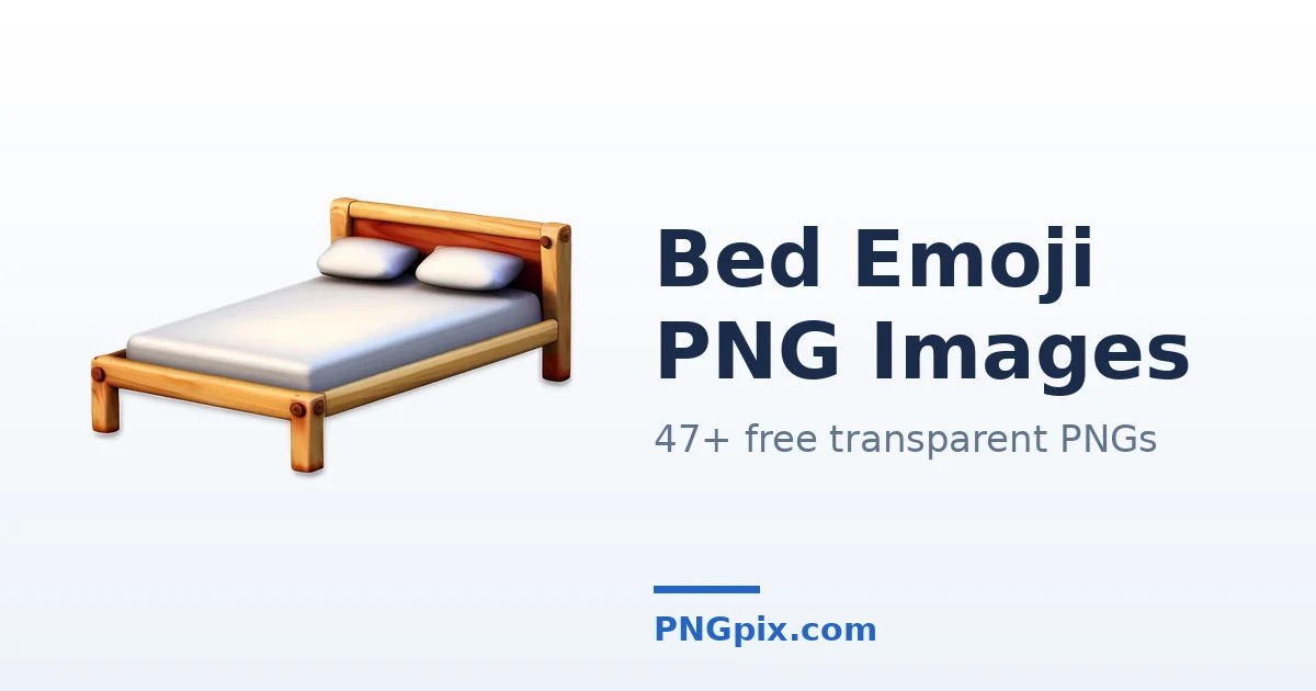 Bed Emoji PNG images