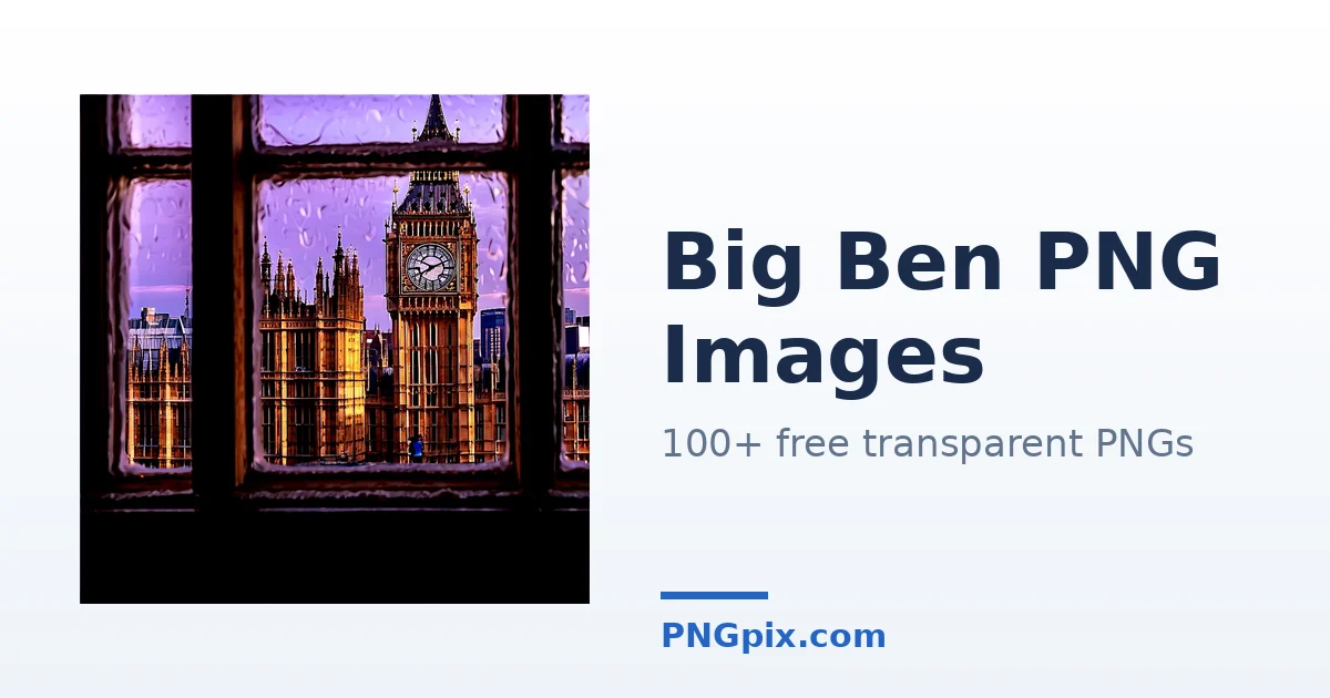 Big Ben PNG images