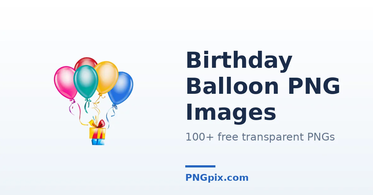Birthday Balloon PNG images
