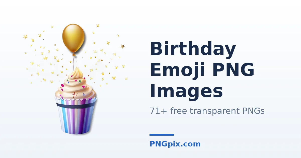 Birthday Emoji PNG images