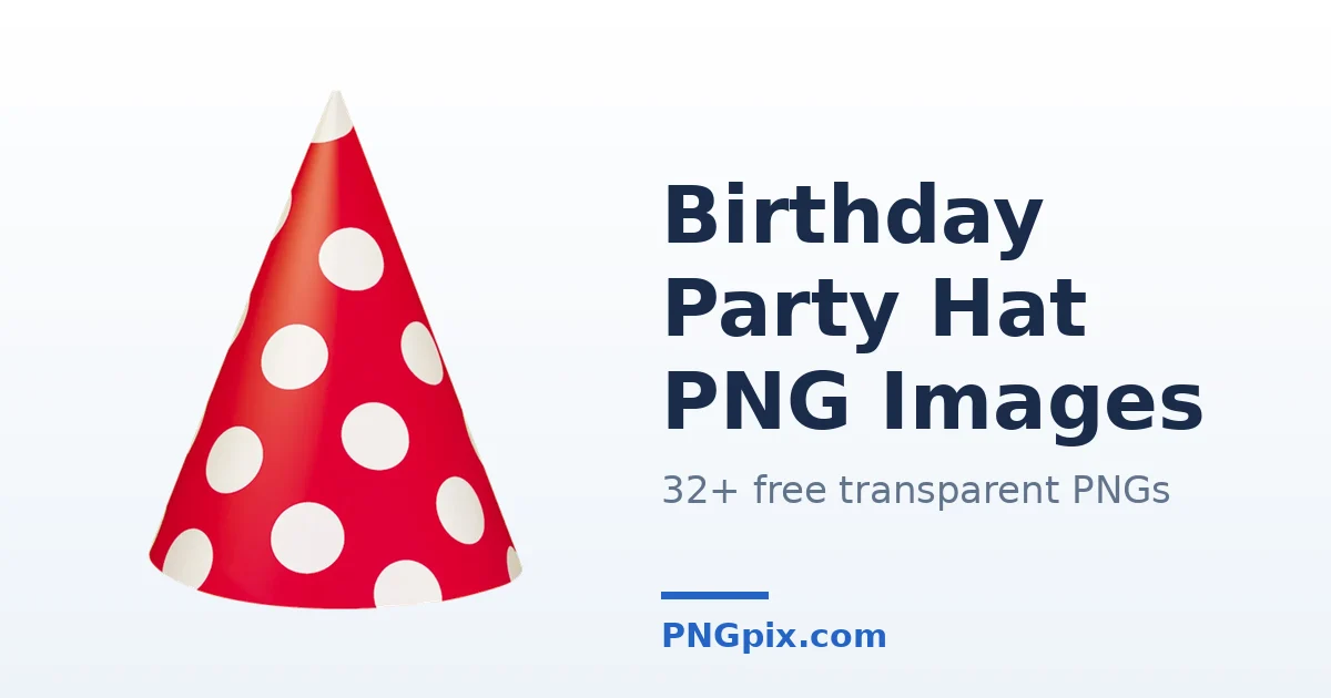Birthday Party Hat PNG images