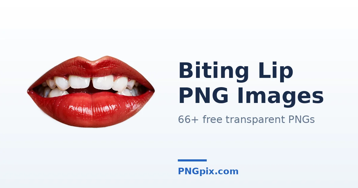 Biting Lip PNG images