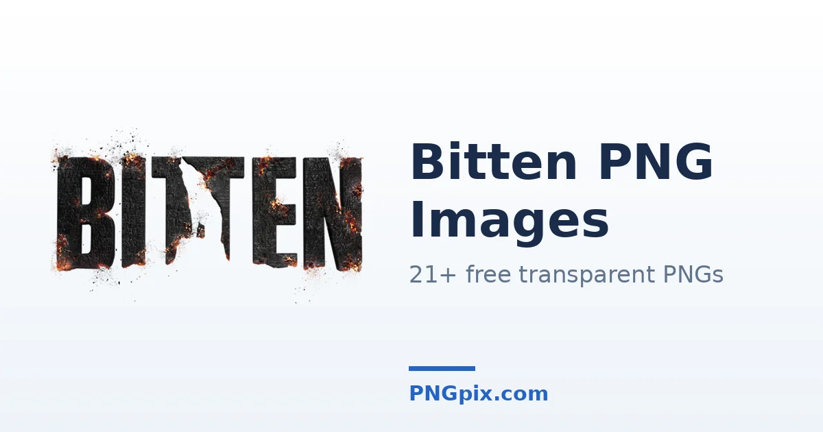 Bitten PNG images