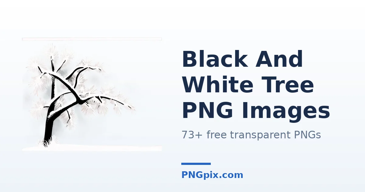 Black And White Tree PNG images