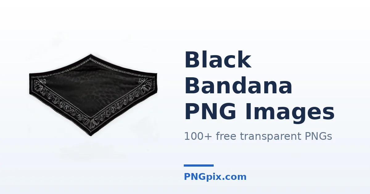 Black Bandana PNG images