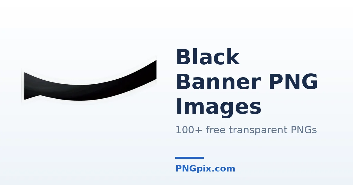Black Banner PNG images