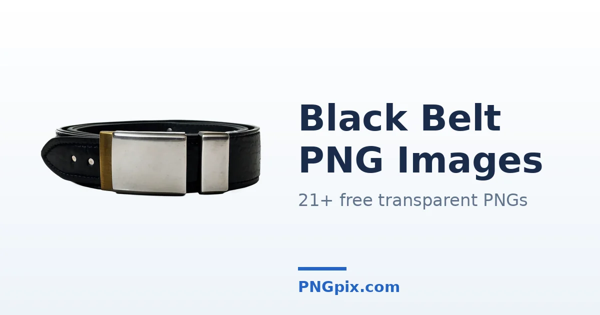 Black Belt PNG images