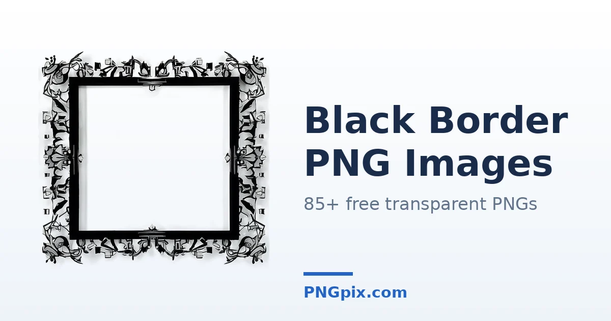 Black Border PNG images