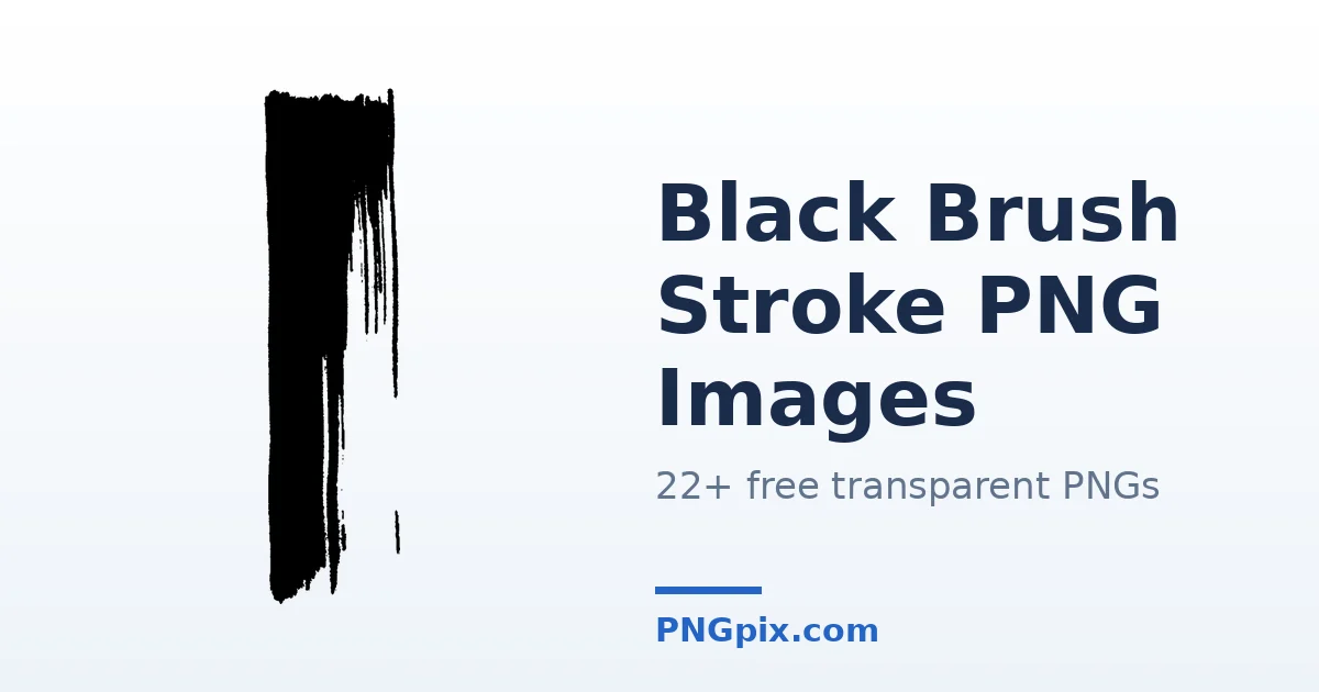 Black Brush Stroke PNG images