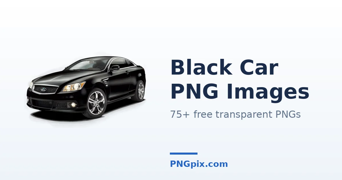 Black Car PNG images