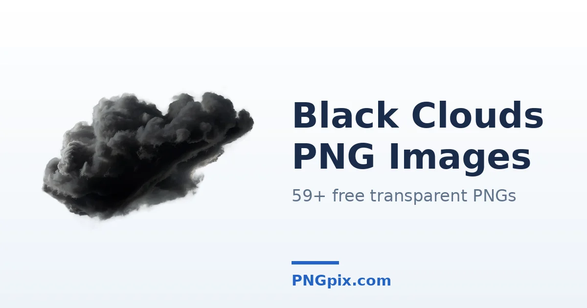 Black Clouds PNG images