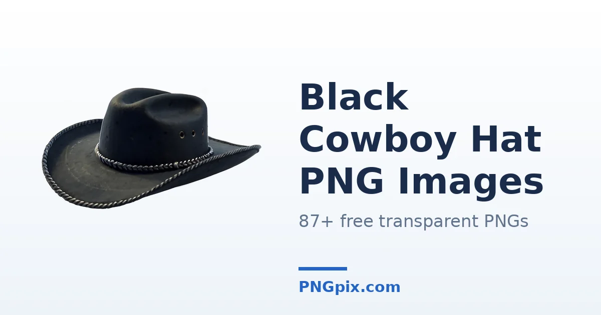 Black Cowboy Hat PNG images