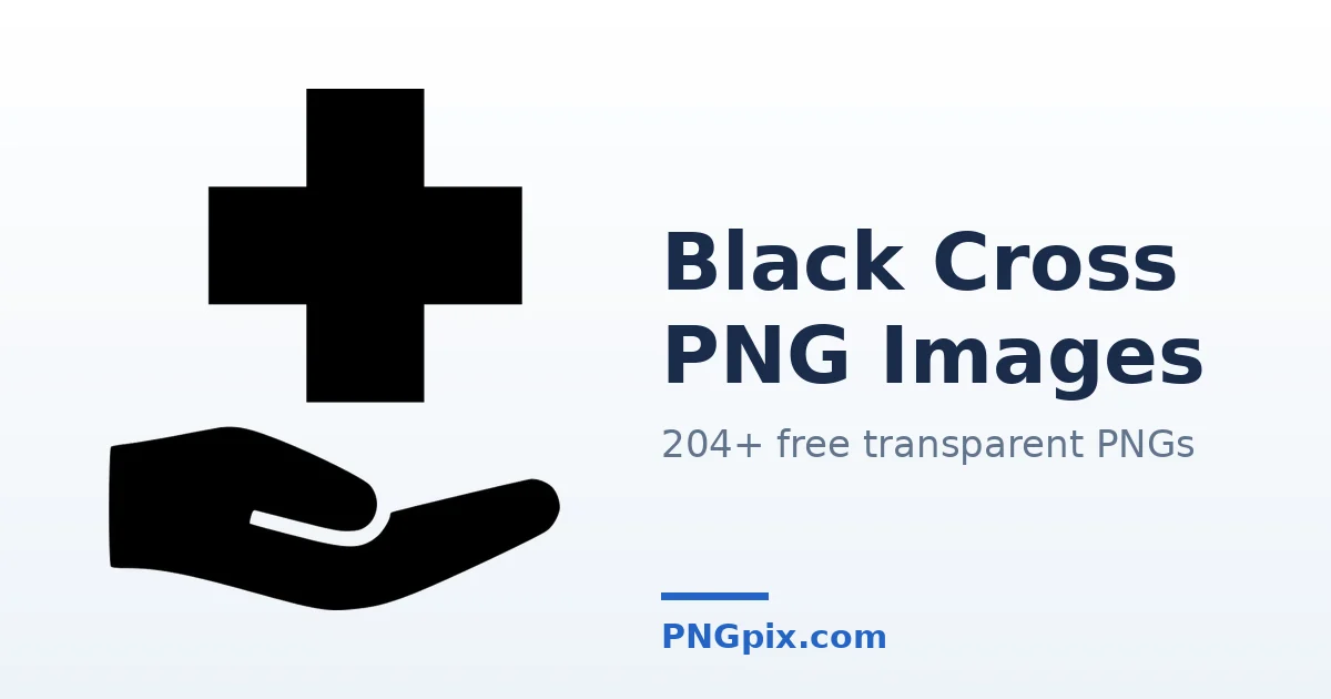 Black Cross PNG images