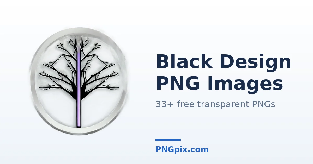 Black Design PNG images