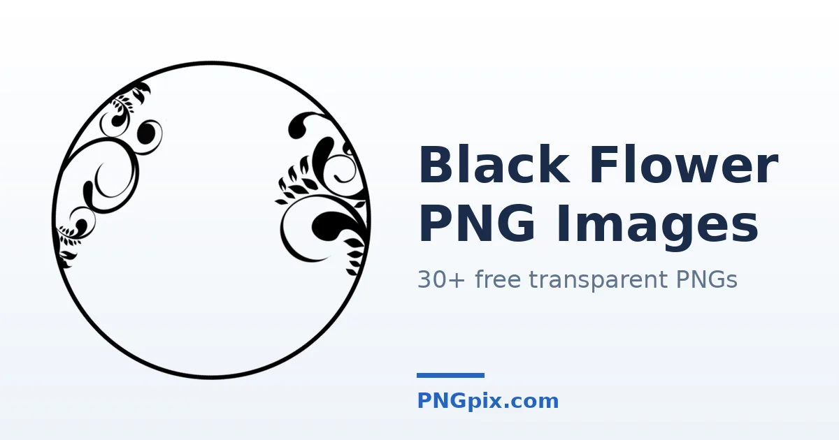 Black Flower PNG images