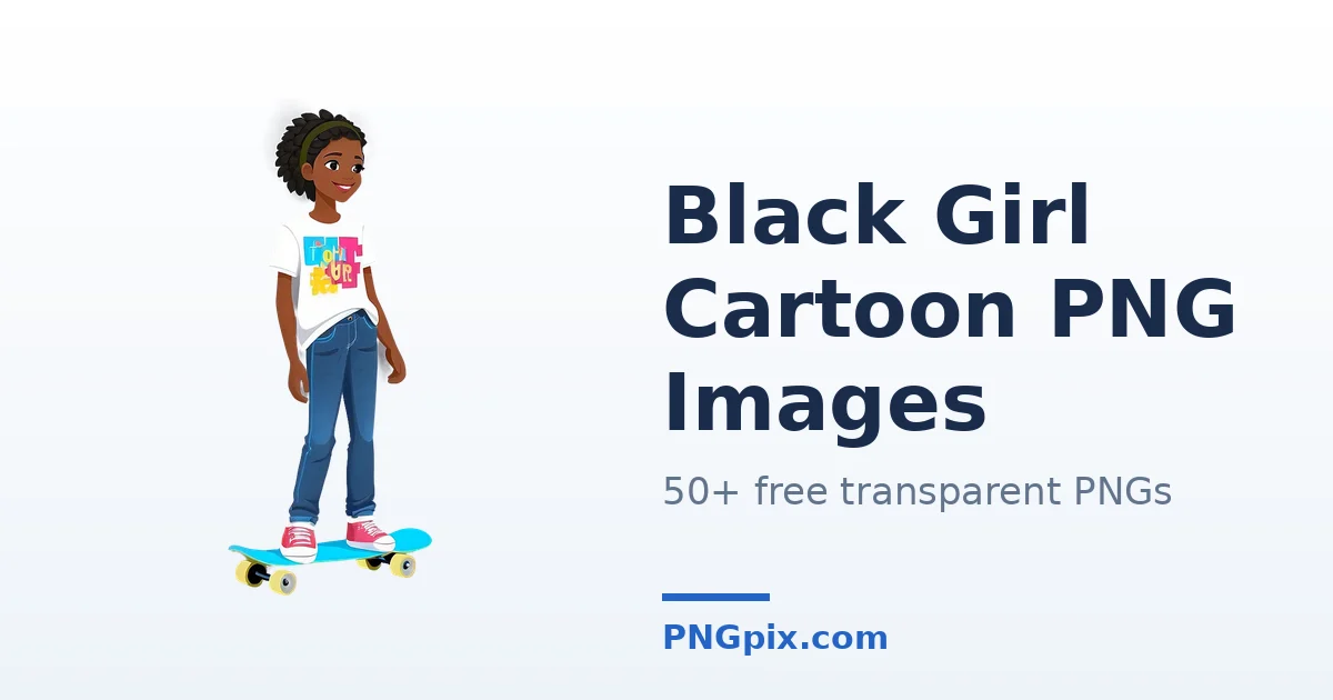 Black Girl Cartoon PNG images