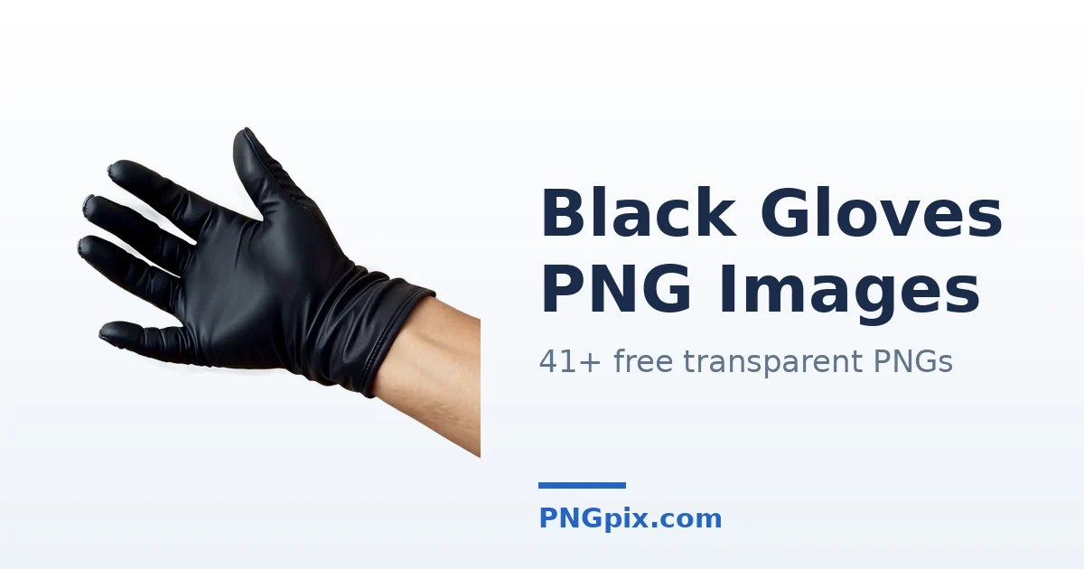 Black Gloves PNG images