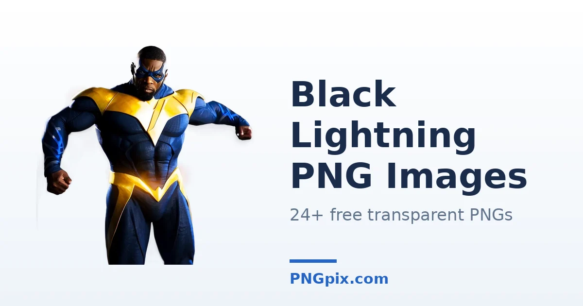 Black Lightning PNG images