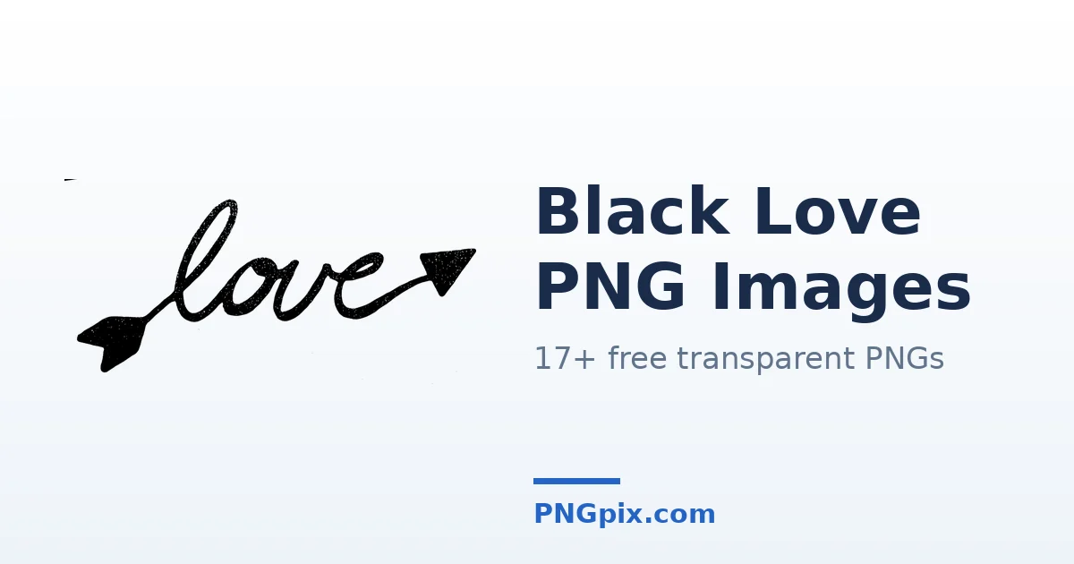 Black Love PNG images