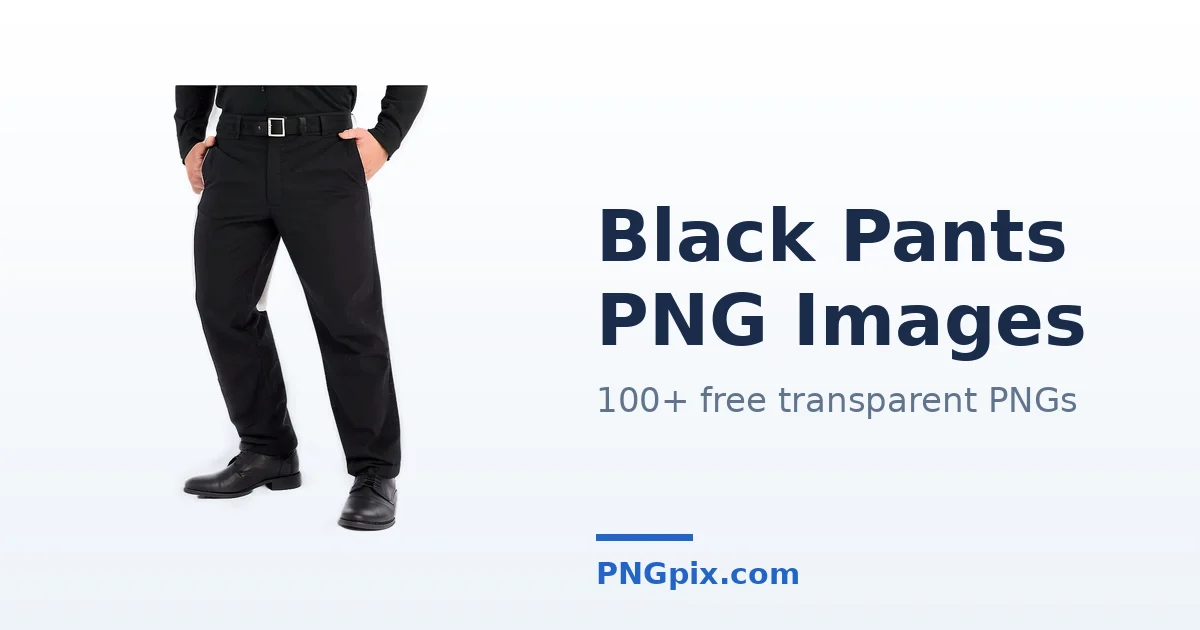 Black Pants PNG images