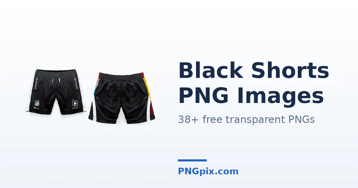 Black Shorts PNG images