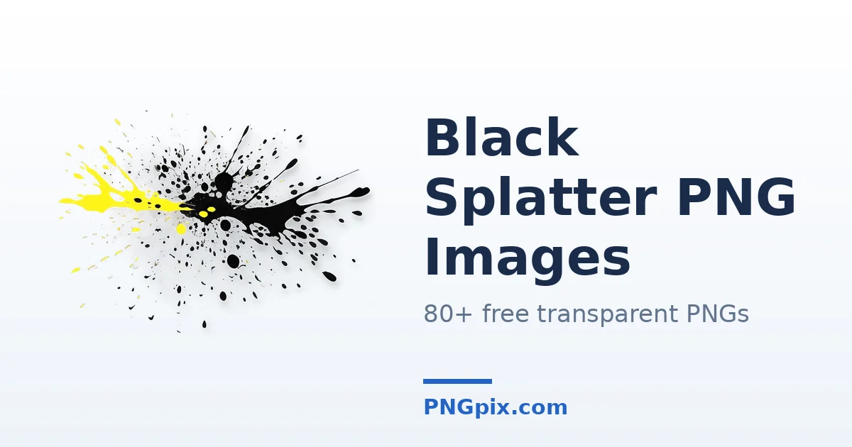 Black Splatter PNG images
