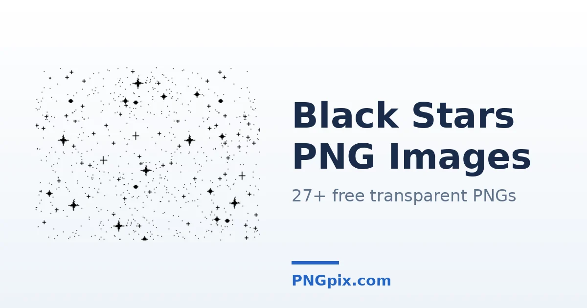 Black Stars PNG images