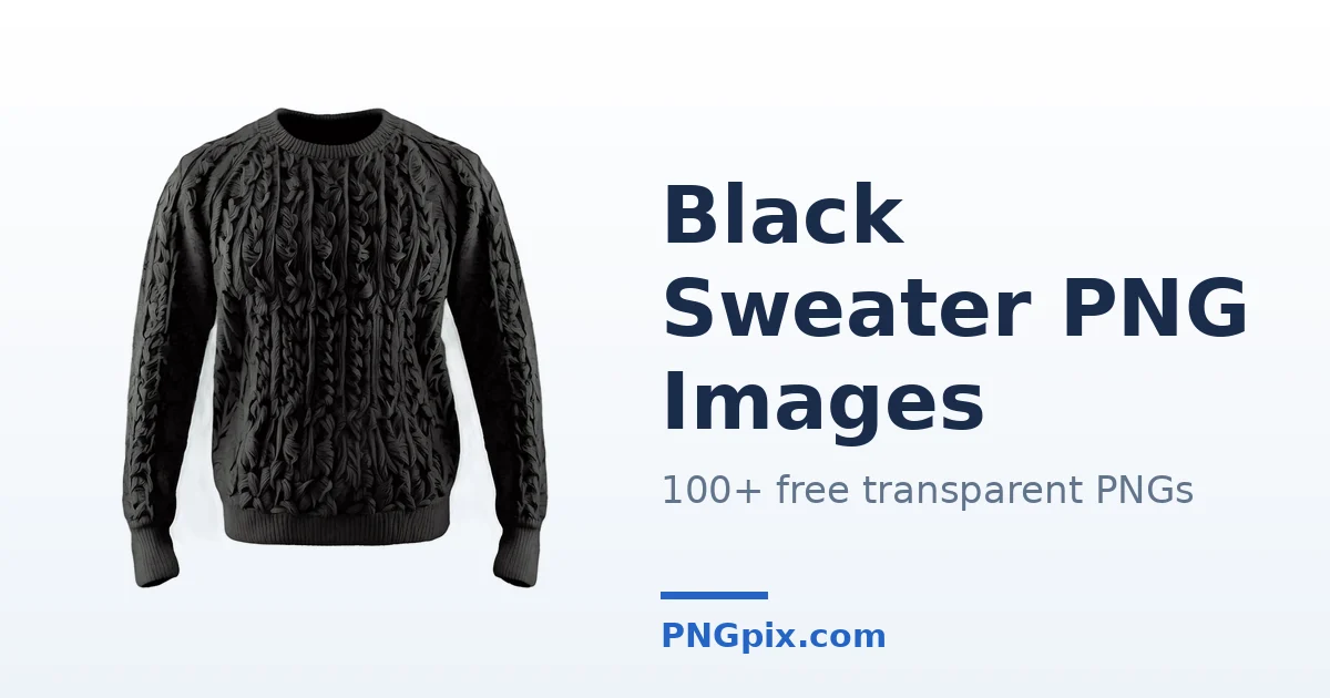 Black Sweater PNG images