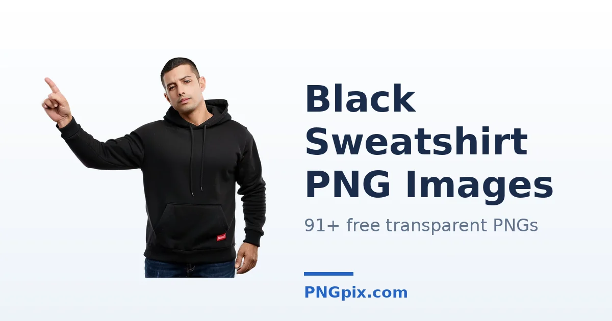 Black Sweatshirt PNG images
