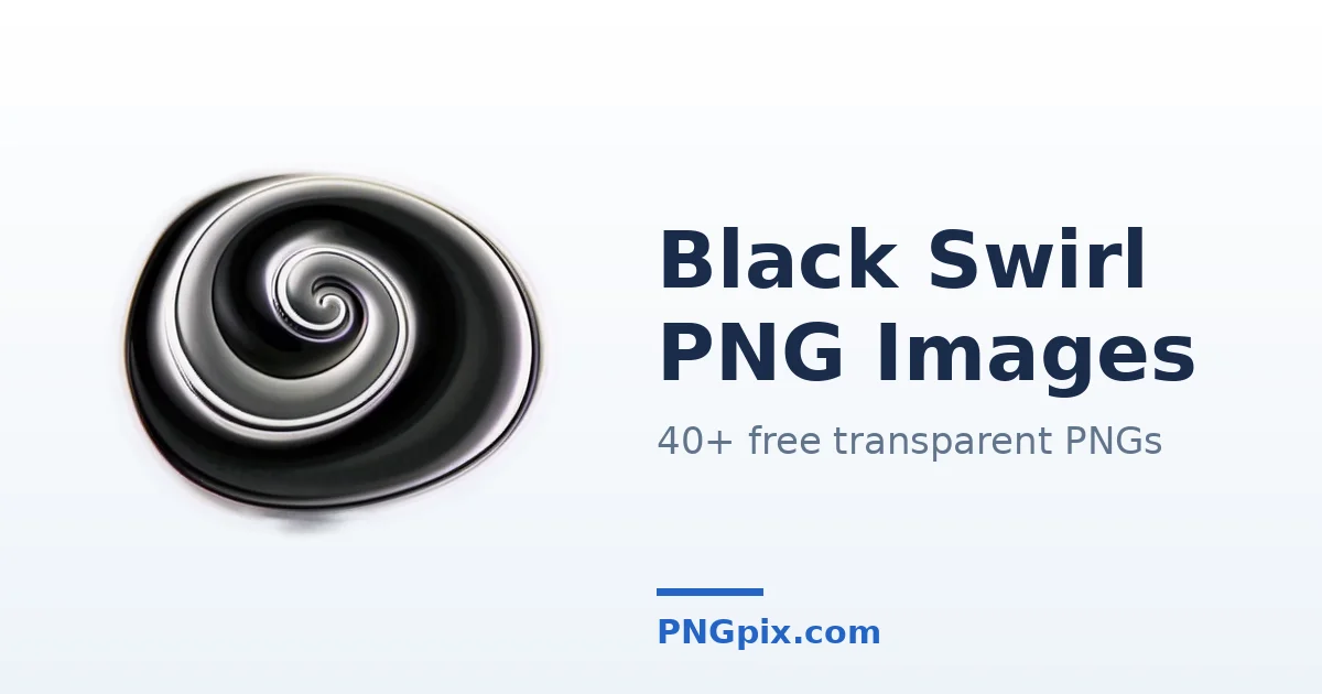 Black Swirl PNG images