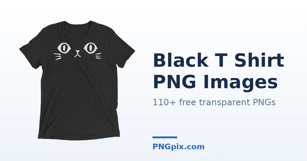 Black T Shirt PNG images