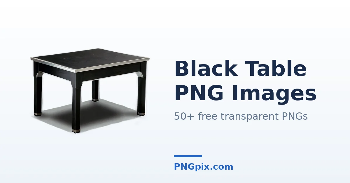 Black Table PNG images