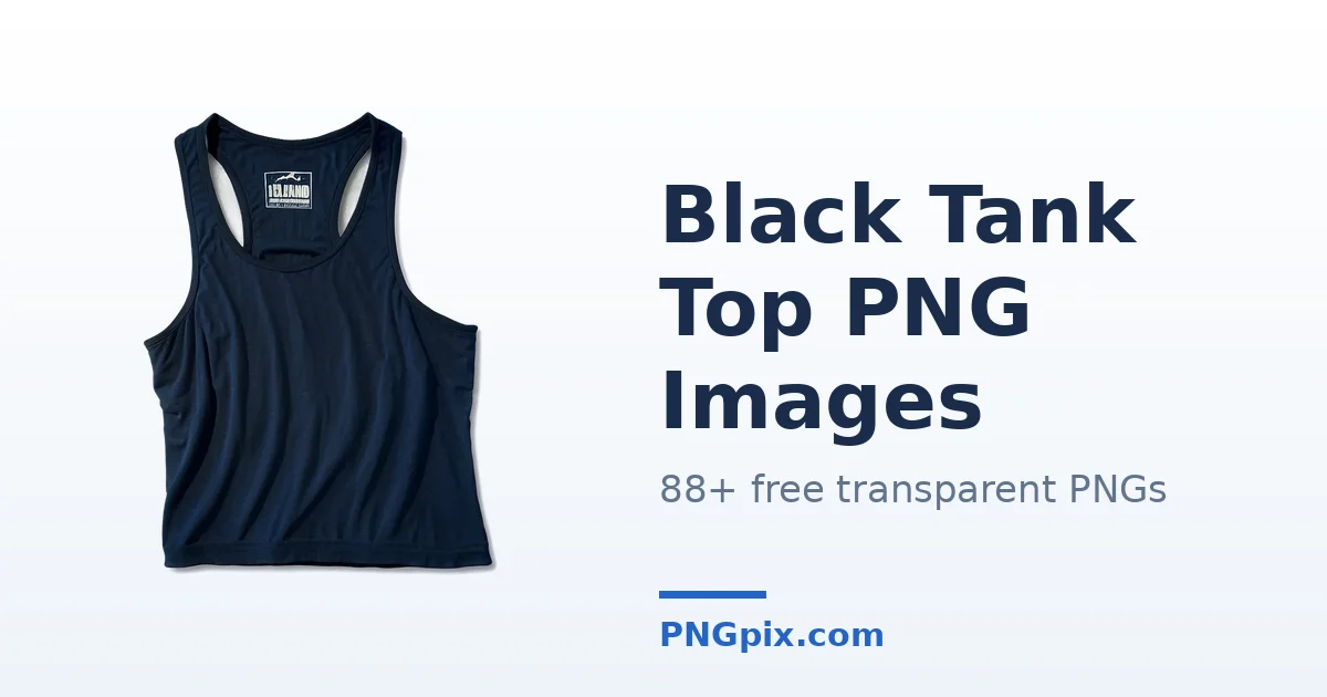 Black Tank Top PNG images