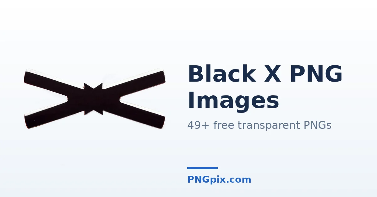 Black X PNG images
