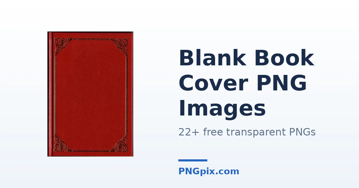 Blank Book Cover PNG images