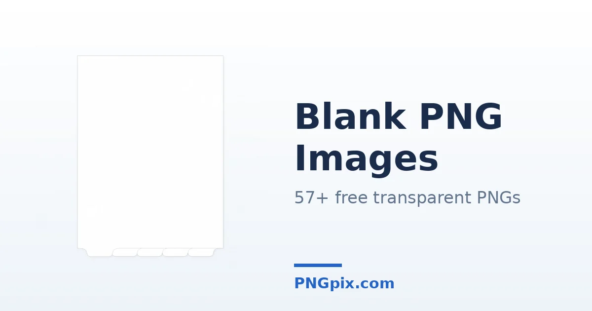 Blank PNG images