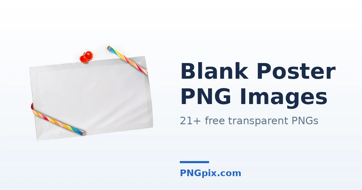 Blank Poster PNG images