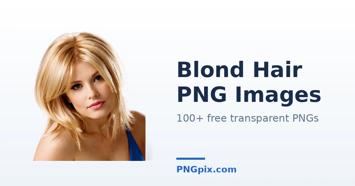 Blond Hair PNG images