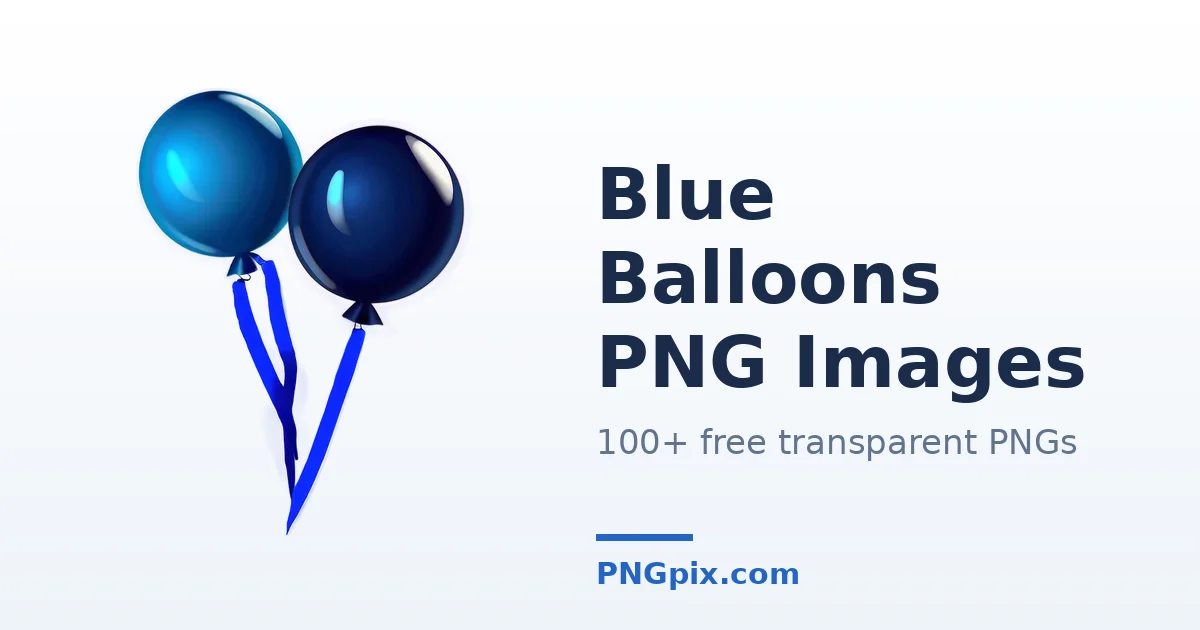 Blue Balloons PNG images