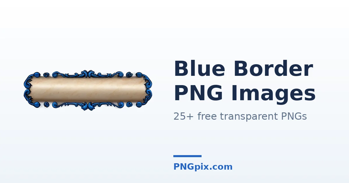 Blue Border PNG images
