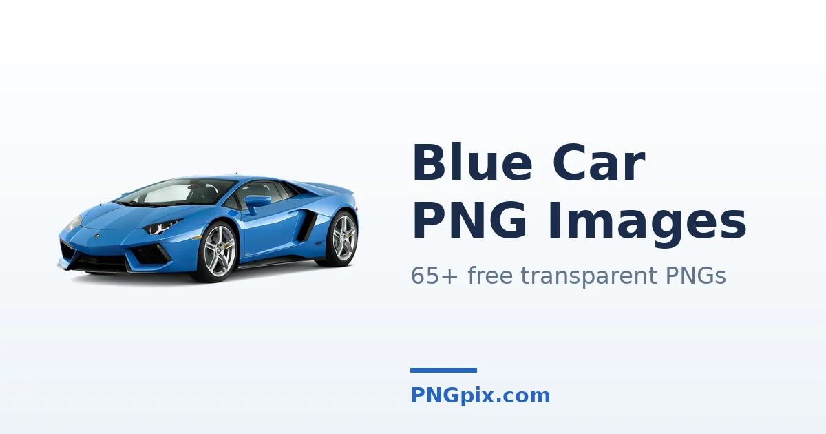 Blue Car PNG images