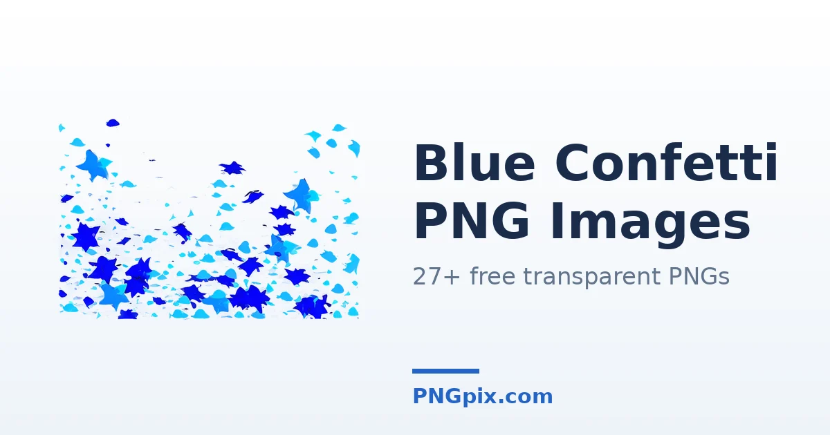 Blue Confetti PNG images