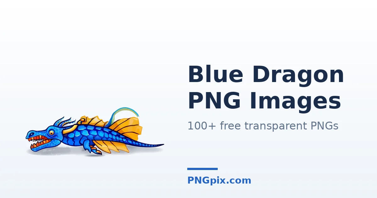 Blue Dragon PNG images