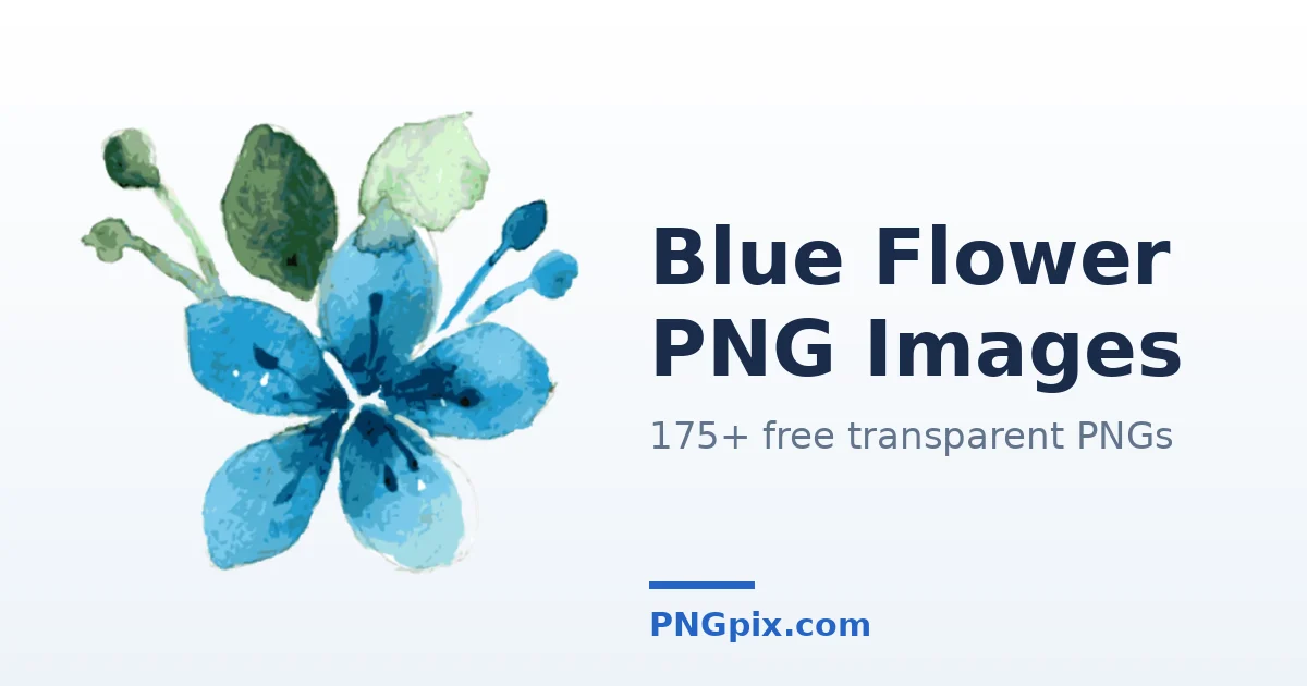 Blue Flower PNG images