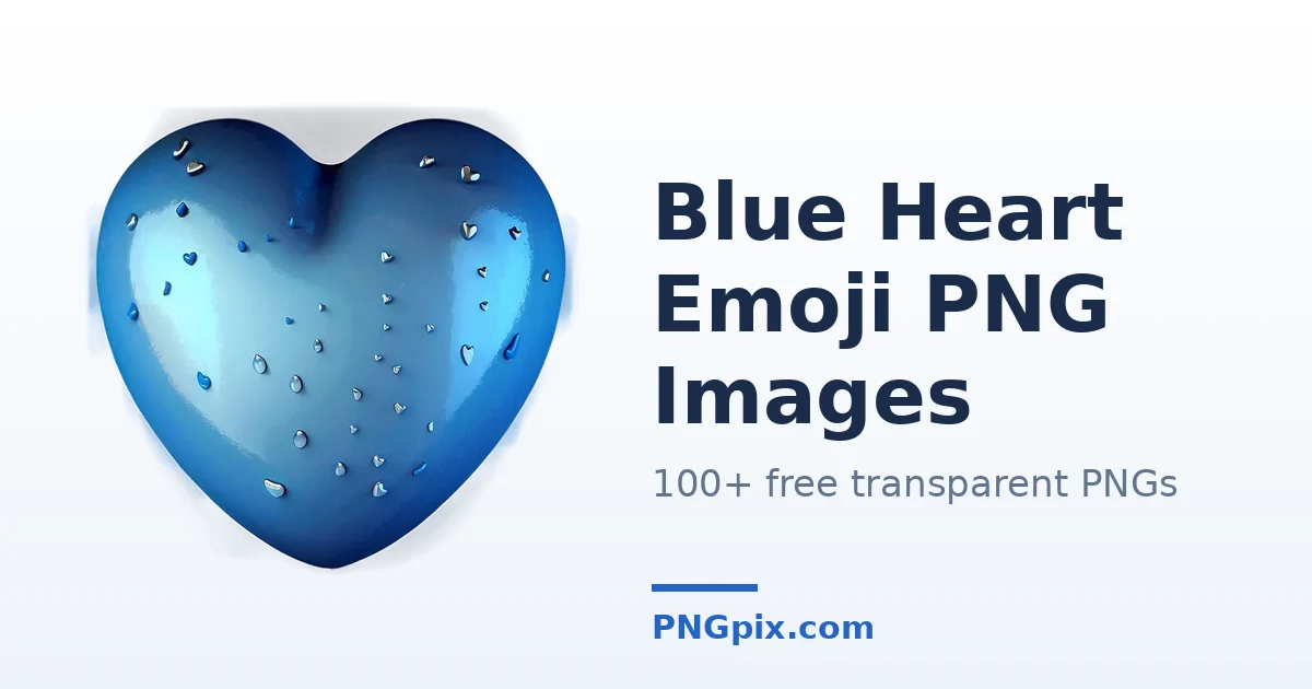 Blue Heart Emoji PNG images