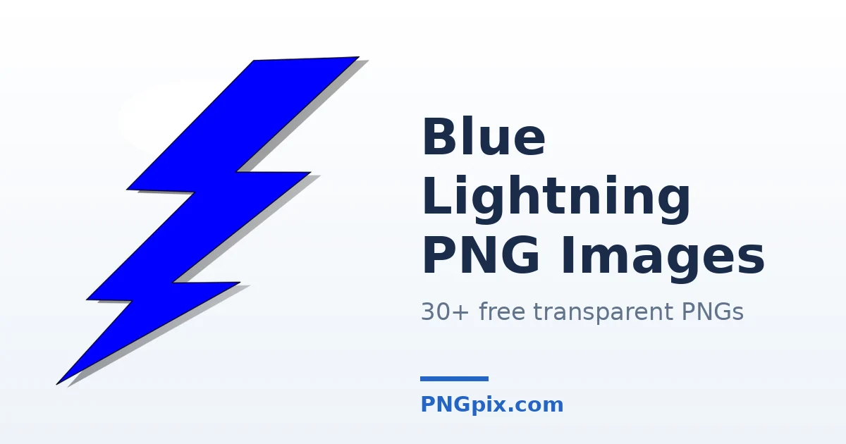 Blue Lightning PNG images