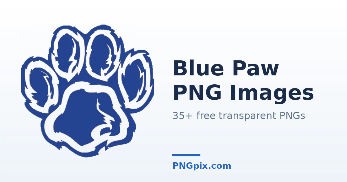 Blue Paw PNG images