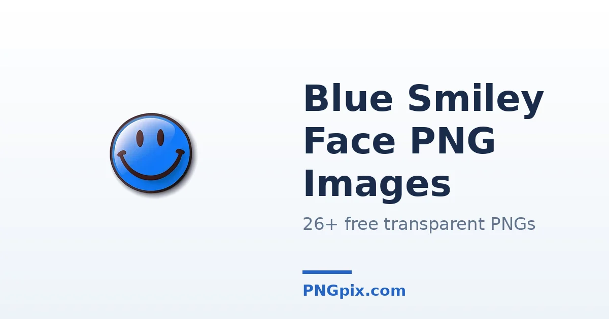 Blue Smiley Face PNG images
