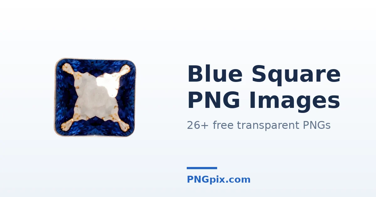 Blue Square PNG images