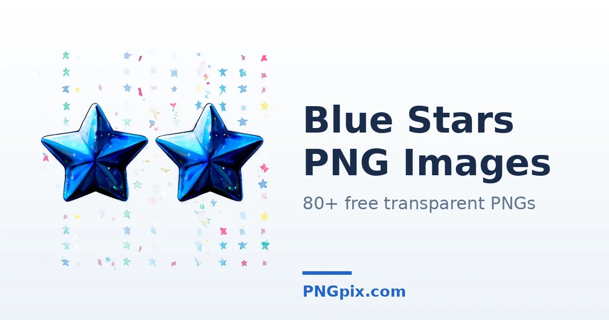 Blue Stars PNG images